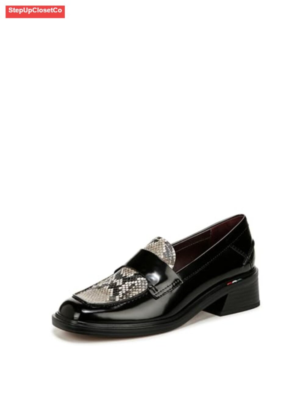 Franco Sarto Gabriella Women's Loafers Block Heel Slip On Dress Shoes 1.75"